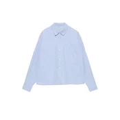 Pull&Bear Bluza PACIFIC svetlo modra/bela