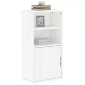 Vidaxl vidaXL Stranska omarica ODDA bela 40x24x79 cm masiven borov les