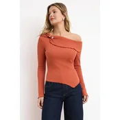 Trendyol Milla Ženska bluza, Braon