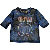 Nirvana Majica Pastel Happy Face Ladies Blue S