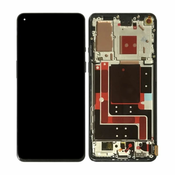 OnePlus 9 - LCD zaslon + steklo na dotik + okvir (Black) TFT