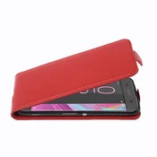 Cadorabo Cadorabo Ohišje, združljivo z Sony Xperia XA v rdeče sladkorno jabolko - Zaščitni ovitek v obliki flipa iz teksturiranega umetnega usnja, (20562807)