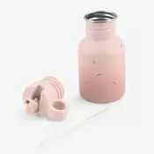 Kikkaboo flašica sa slamkom od nerdajuceg celika 350 ml flora blush ( kkb32101 )