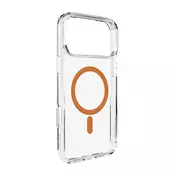 Puro Futrola za iPhone 17 Pro Max Lite Mag MagSafe - prozirni narančasti prsten