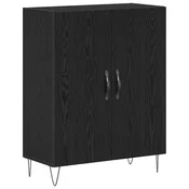Vidaxl Strani šal Črna Orehovina 69,5 x 34 x 90 cm Konstruiran les