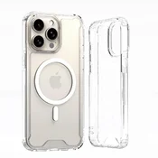 HURTEL KOTNI OVITEK CLEAR ZA MAGSAFE ZA IPHONE 16 PRO MAX, PROZOREN, (21833306)
