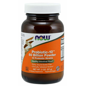 NOW Foods Probiotic-10, probiotiki, 50 milijard CFU, 10 sevov, 57 g