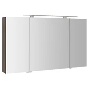 SAPHO Elegantna Zrcalna Omarica RIWA z LED Svetlobo in Rustikalnim Borom 121x70x17 cm