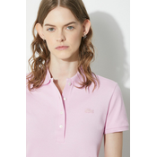 Polo majica Lacoste za žene, boja: ružicasta