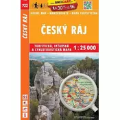 shumee Češki raj 1:25.000. Turistični zemljevid 722. Izdaja 2025. Shocart
