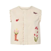 PIECES Bluza PCPALMA ecru/oliva/roza/temno rdeča