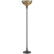 Casa Padrino luxury Tiffany floor lamp multicolored/vintage bronze A� 36 x H. 178 cm - Floor lamp Tiffany - Tiffany lights - Tiffany floor lamps - Living room floor lamps - Office floor lamps