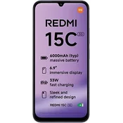 XIAOMI pametni telefon Redmi 15C 4GB/128GB, Dusk Purple