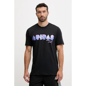 ADIDAS SPORTSWEAR Funkcionalna majica Adidas x Jeremy Scott  neonsko modra / neonsko lila / črna