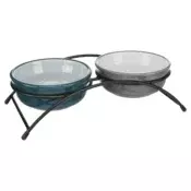 Trixie Keramicke posude sa postoljem Eat on Feet - 2 x 1.6 l