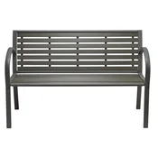 Vrtna klop Tulsa, antracit, 128x56x85cm