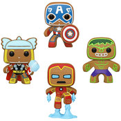 Set figura Funko POP! Marvel: Avengers - Gingerbread Avengers (Special Edition)