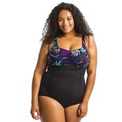 Crni jednodelni ženski kupaći kostim za fitnes u vodi MARY YUKA