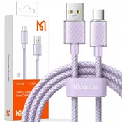 Mcdodo Kabel USB-C, zmogljiv, superhiter, Mcdodo, 100W, 2M, vijoličen CA-3655