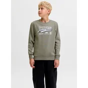 Jack & Jones Junior Majica temno modra/oliva/bela