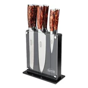 7-piece Rockingham Forge Sunrise knife set, Amber - Grunwerg