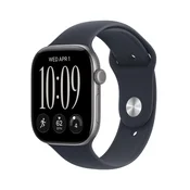 Apple Watch Series 12 Cellular 46mm M/L MJG74ZR/A Ohišje iz aluminija v barvi v galaksije, Športni trak mornarsko