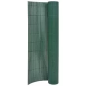 VIDAXL dvostranska vrtna ograja (110x400cm), zelena