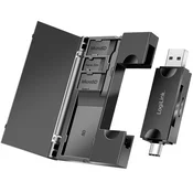 LogiLink Citac memorijskih kartica USB-C + USB-A MicroSD - i SD kartica uklj. pohranu