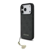 Maska Guess 4G Charms Collection MagSafe za iPhone 17 Pro crna