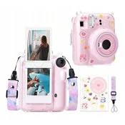shumee Silikonski ovitek + nalepke + pašček za fotoaparat FujiFilm Instax Mini 12