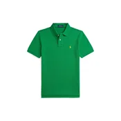 Otroški bombažen polo Polo Ralph Lauren zelena barva, 323703632503