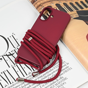 Maska za iPhone 16 6.1 Crossbody bordo