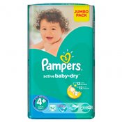 Pampers pelene Active baby Maxi plus, vel. 4+, 9-16 kg, jumbo pack, 62 kom