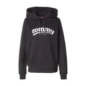 Tommy Jeans Majica ESS črna/bela