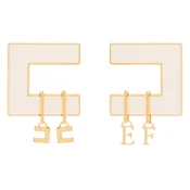 Uhani Elisabetta Franchi OR-34K-66E2-V170 Kremna