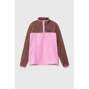 Športni pulover Columbia Benton Springs ženski, roza barva