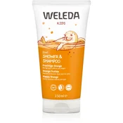 Weleda Kids Happy Orange krema za prhanje in šampon za otroke 2v1  150 ml