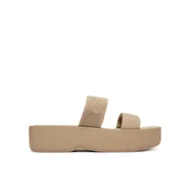 Natikači Calvin Klein Flatform Sndl Webbing HW0HW02878 Bež