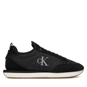 Calvin Klein Jeans Nizke superge RETRO RUNNER črna/srebrna