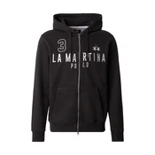 La Martina Gornji dio trenirke MBF305  crna / bijela