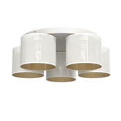 Plafonski luster LOFT SHADE 5xE27/60W/230V, bela/zlatna