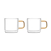 Vialli Design Set šolja za kafu Amber, 320 ml, Providni