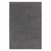 Antracitno siva volnena preproga 160x230 cm Hague – Asiatic Carpets