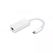 VIVANCO Vivanco USB 2.0 adapter [1x moški konektor USB-C® - 1x RJ45 vtičnica] CC UC RJ45 10.00 cm, (20429966)