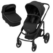 MAXI-COSI KOLICA 2U1 PLAZA PLUS + KOŠARA – ESSENTIAL Black