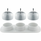 Zdjelice za pekmez DRESSED Alessi 20 cm bijele boje