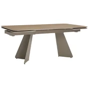 GENT raztegljiva jedilna miza Linios pravokotna, MDF, rjava, 180/220/260x90x76 cm