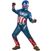 AVENGERS Kapitán Amerika detský kostým veľkosť S(122-128cm)