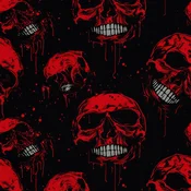 ZUNANJI DEKORATIVNE TKANINE OXFORD - Motiv lobanje I DX4238