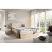 Boxspring postelja Wood 12 - 180x200 cm
